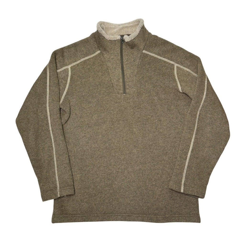 Kuhl Europa 1/4 Zip Pullover Men's Size Small Oatmeal